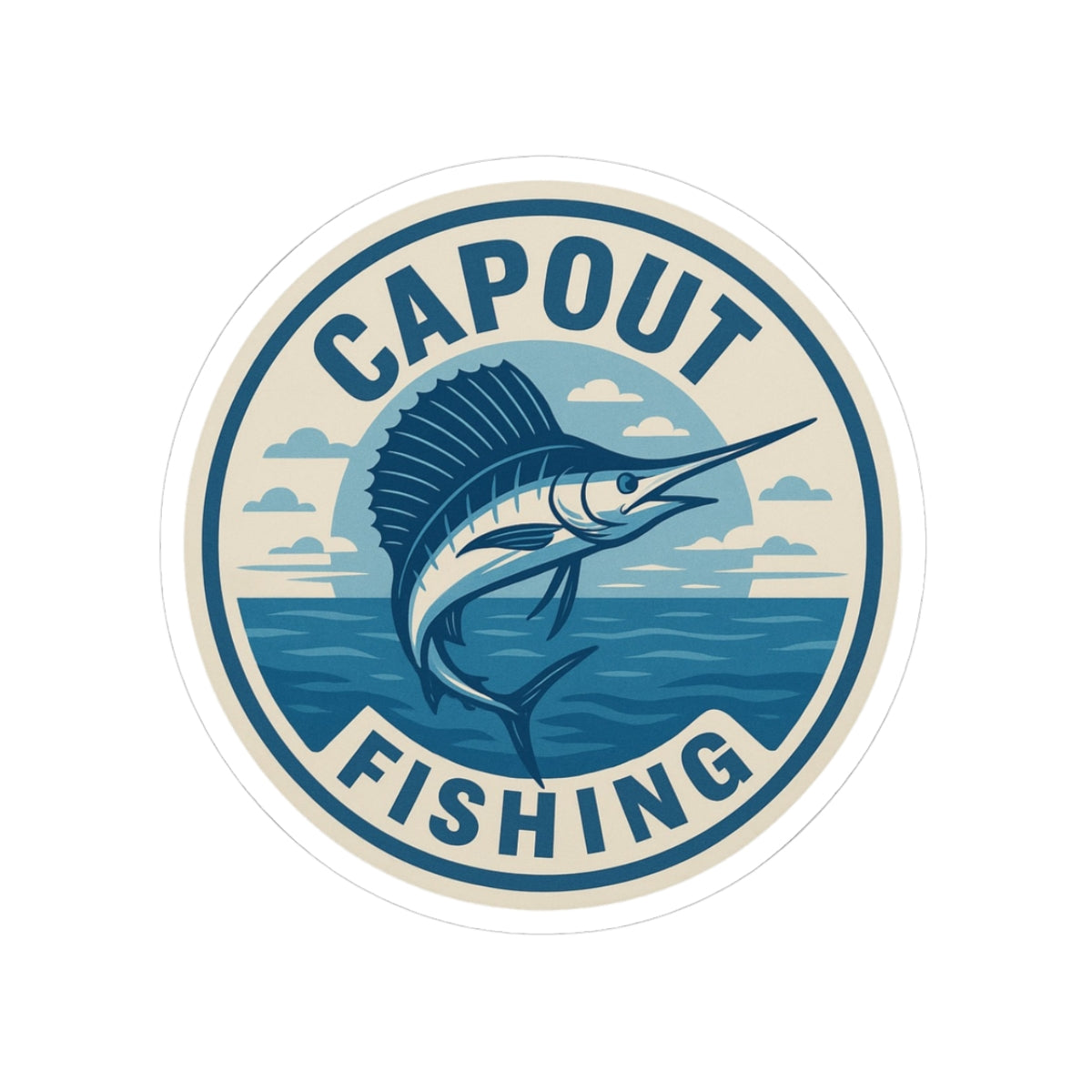 CapOut Fishing Sticker