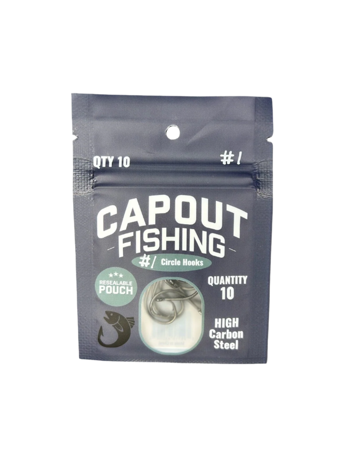 CapOut Fishing #1 Circle Hooks – Strong, Sharp, Reliable & Resealable