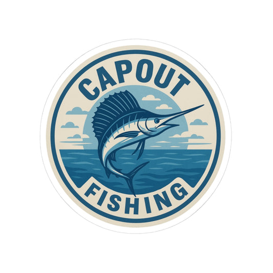 CapOut Fishing Sticker